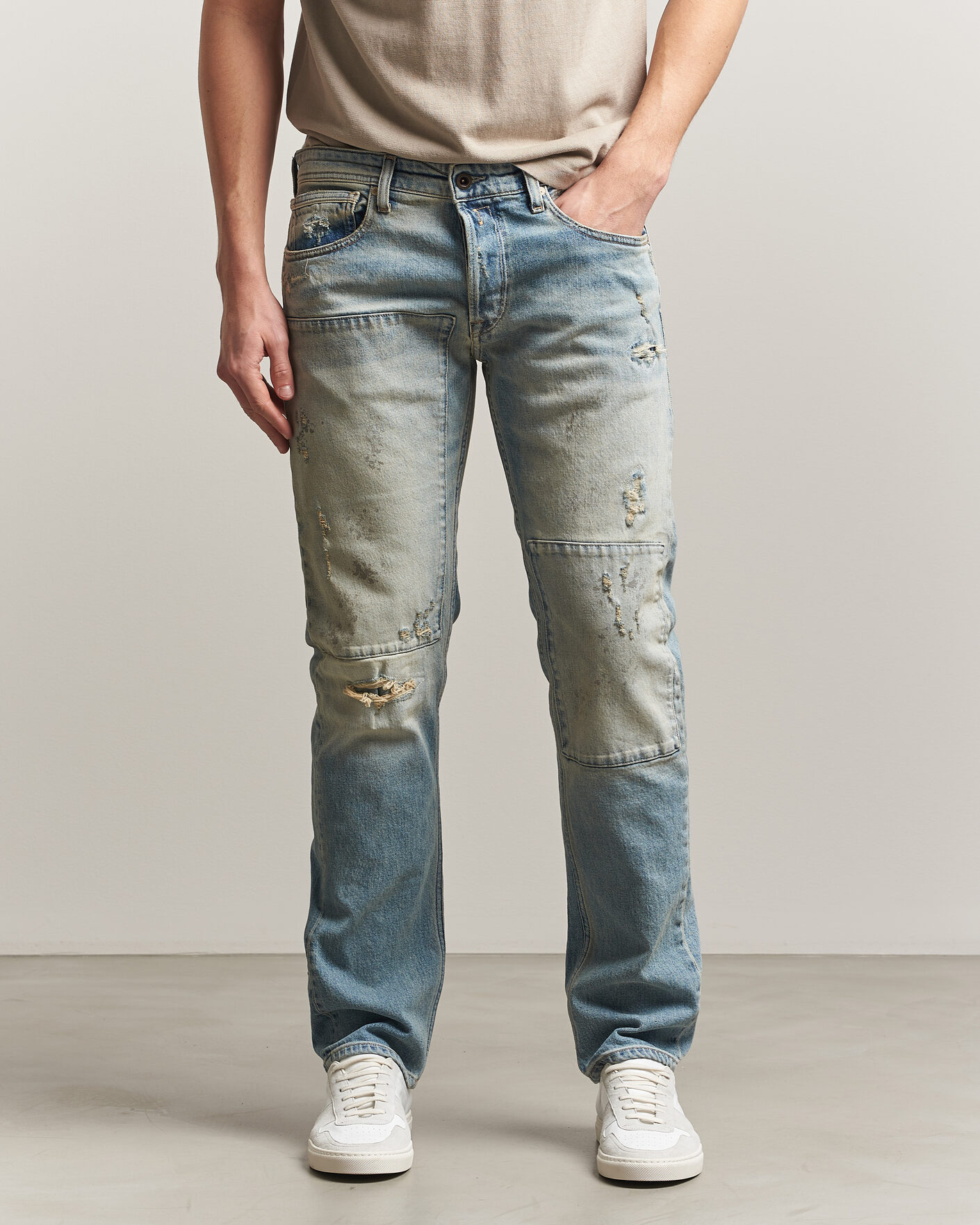 Herre | Jeans | Replay | Grover Sraight Fit 20 Years Wash Jeans Light Blue