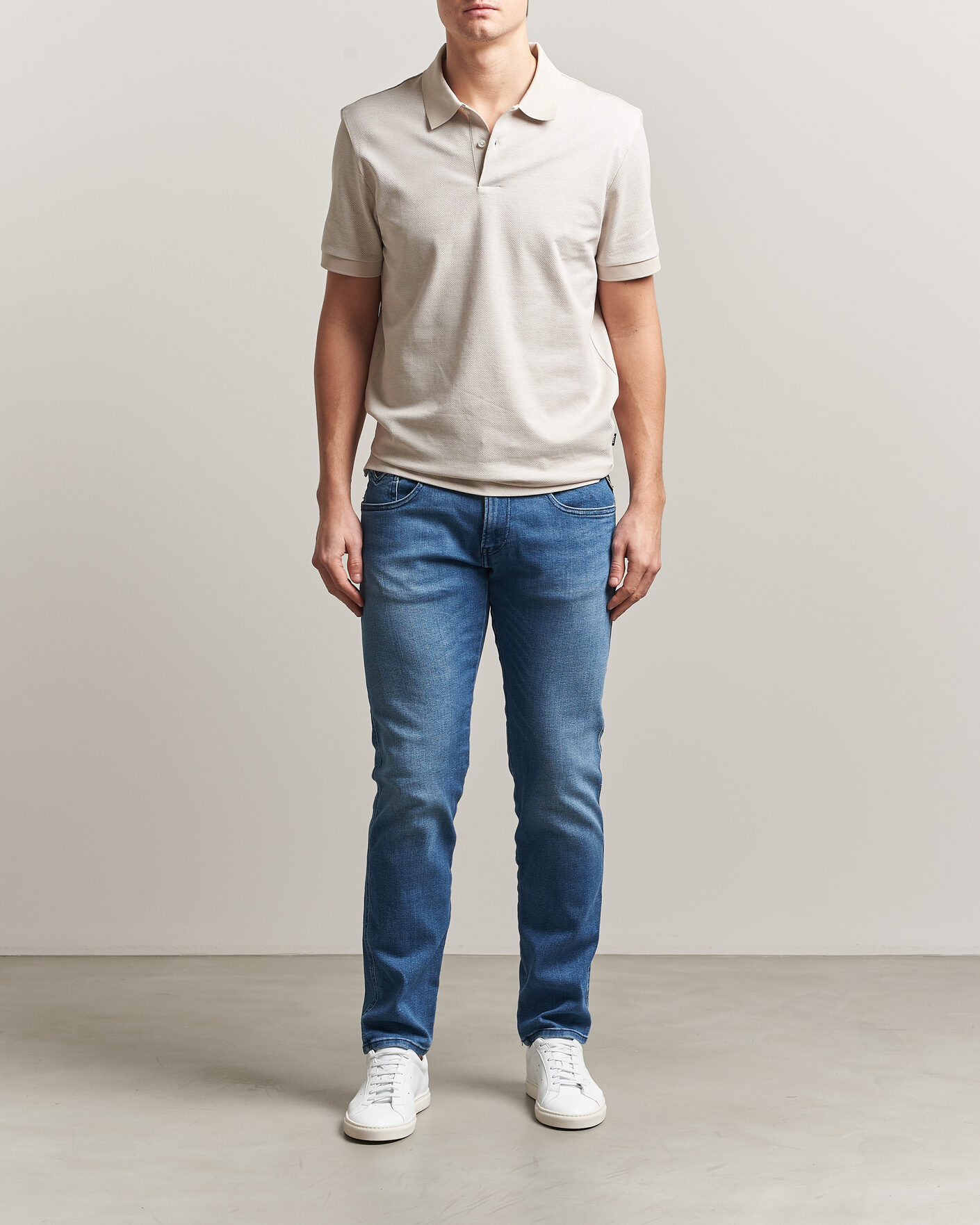 Herre | Jeans | Replay | Anbass Powerstretch Jeans Medium Blue