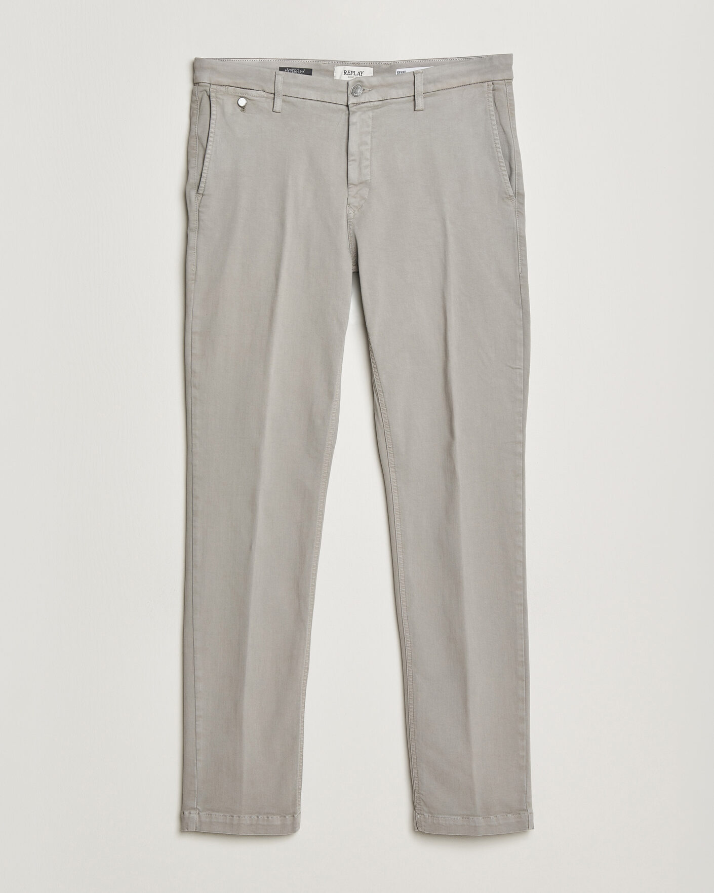 Herre | Bukser | Replay | Benni Hyperflex X-Lite Chinos Light Grey