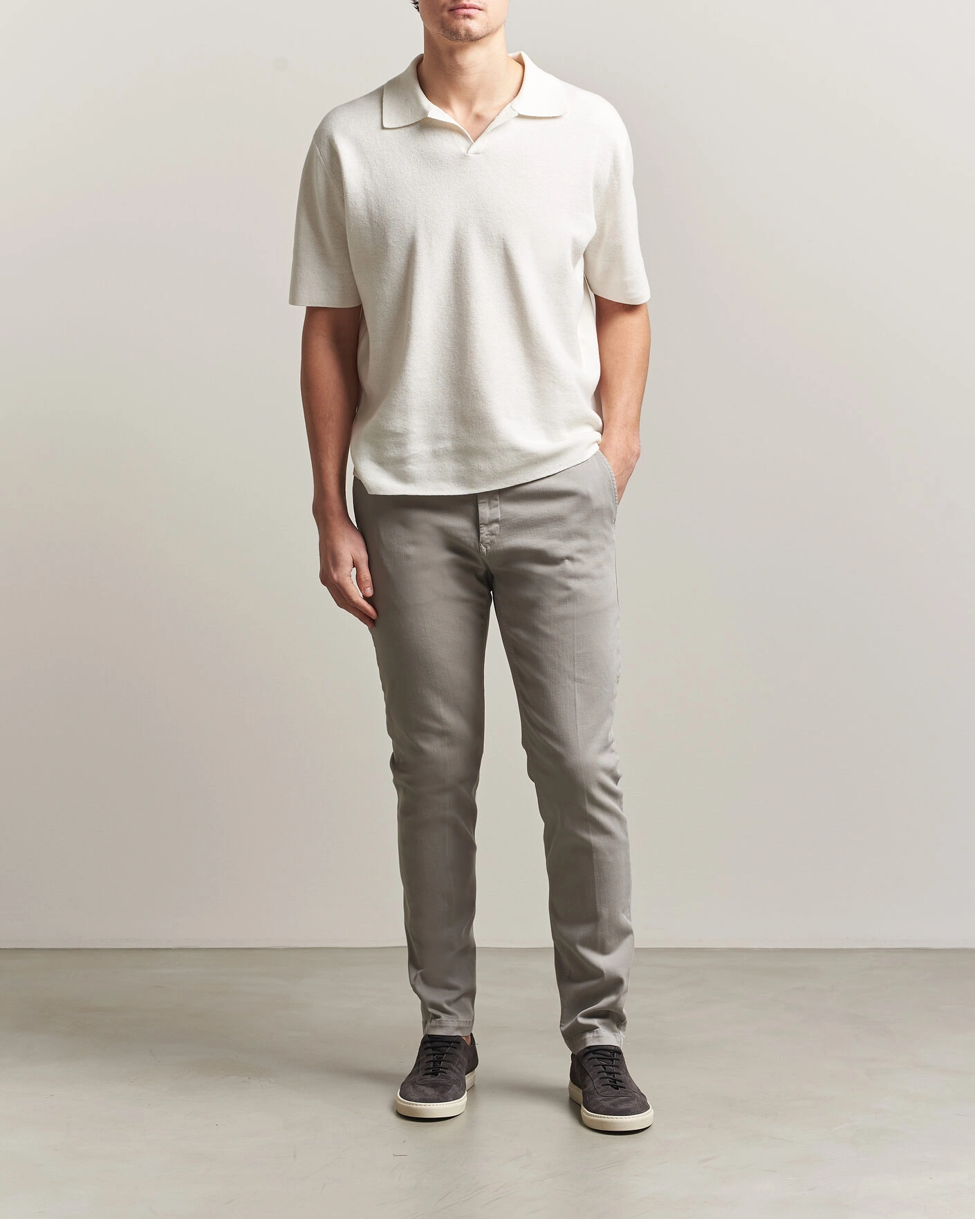 Herre | Bukser | Replay | Benni Hyperflex X-Lite Chinos Light Grey