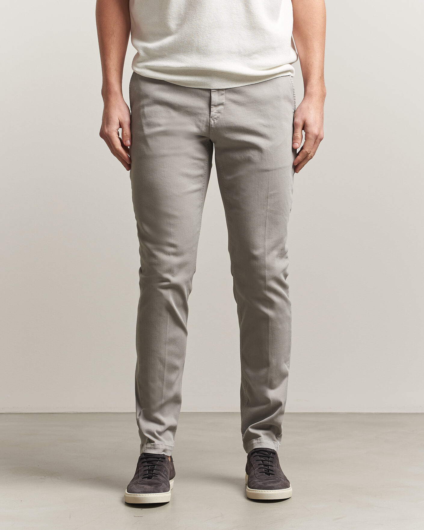 Herre | Bukser | Replay | Benni Hyperflex X-Lite Chinos Light Grey