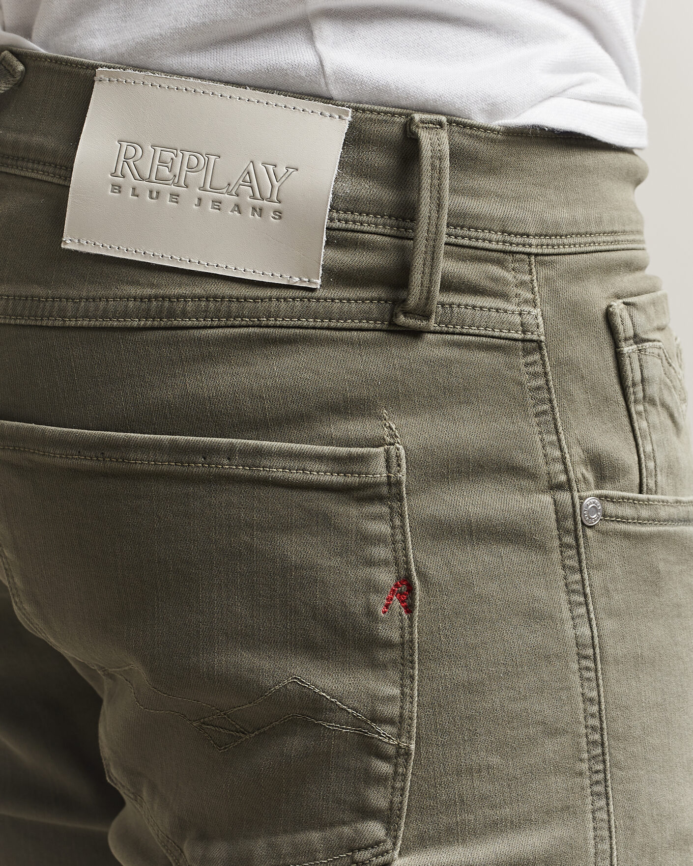 Herre | Bukser | Replay | Anbass Hyperflex X.Lite 5-Pocket Pants Military Green