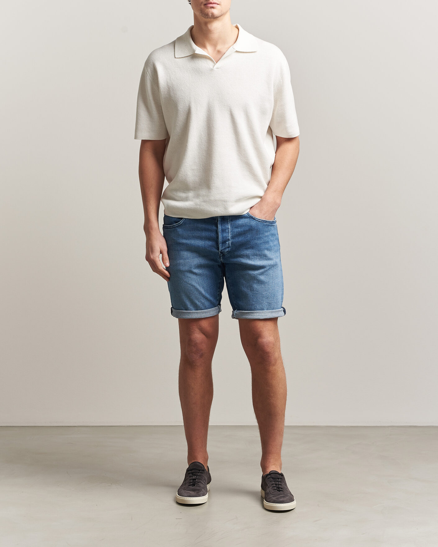 Herre | Shorts | Replay | RBJ981 Stretch Denim Shorts Light Blue