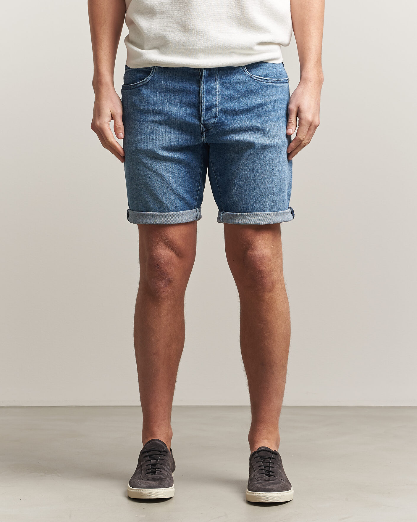 Herre | Shorts | Replay | RBJ981 Stretch Denim Shorts Light Blue