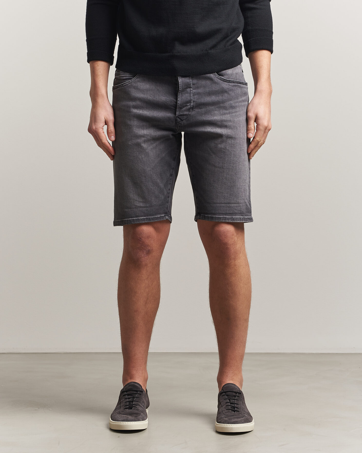 Herre | Shorts | Replay | RBJ981 Stretch Denim Shorts Washed Black