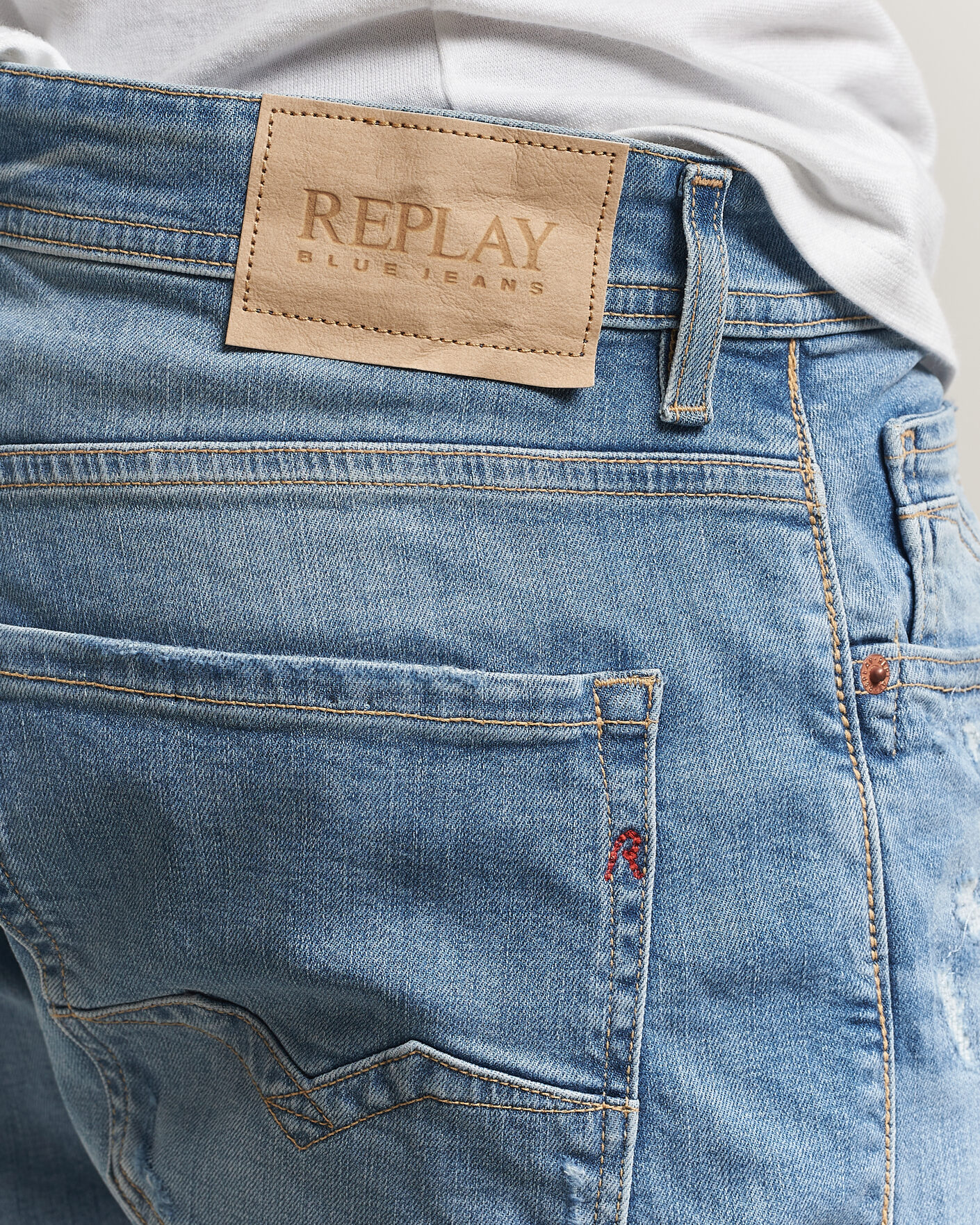 Herre | Jeans | Replay | Rocco Comfort Fit Stretch Eco Plus Jeans Light Blue