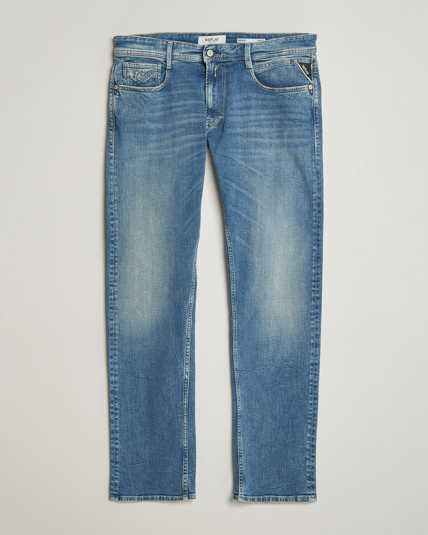 Herre | Bukser | Replay | Rocco Comfort Fit Stretch Eco Plus Jeans Medium Blue