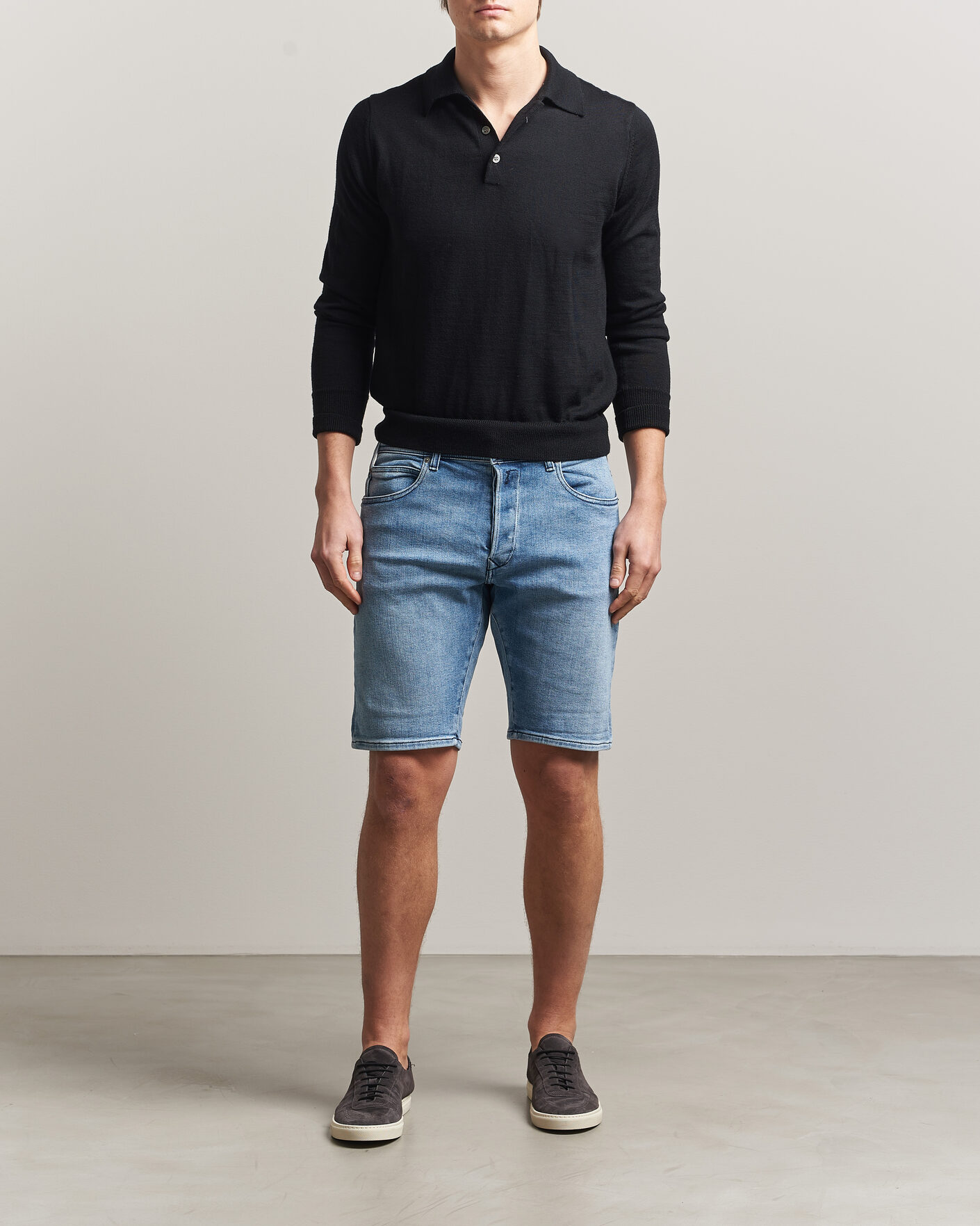 Herre | Shorts | Replay | RBJ981 Stretch Denim Shorts Light Blue