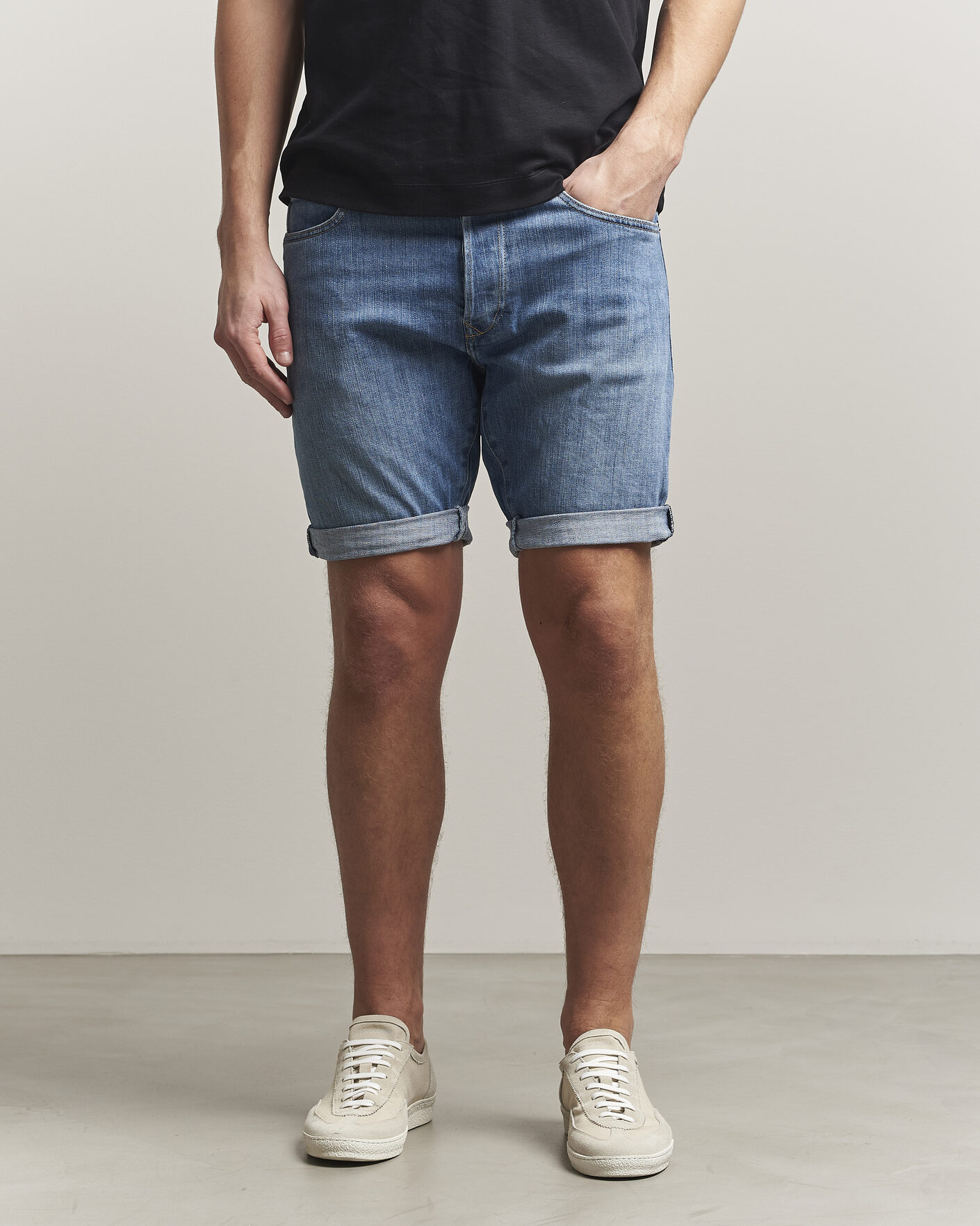 Herre | Shorts | Replay | RBJ981 Stretch Denim Shorts Light Blue