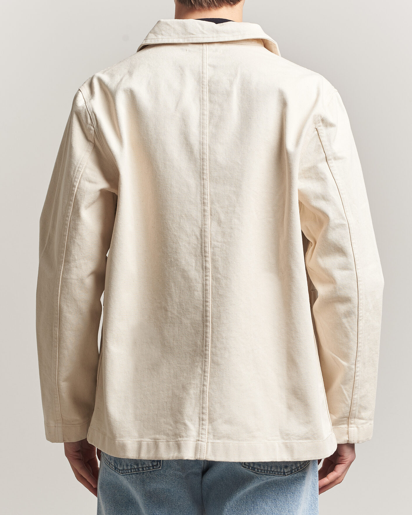 Herre | Skjorter | Merz b. Schwanen | Worker Cotton Twill Overshirt Nature