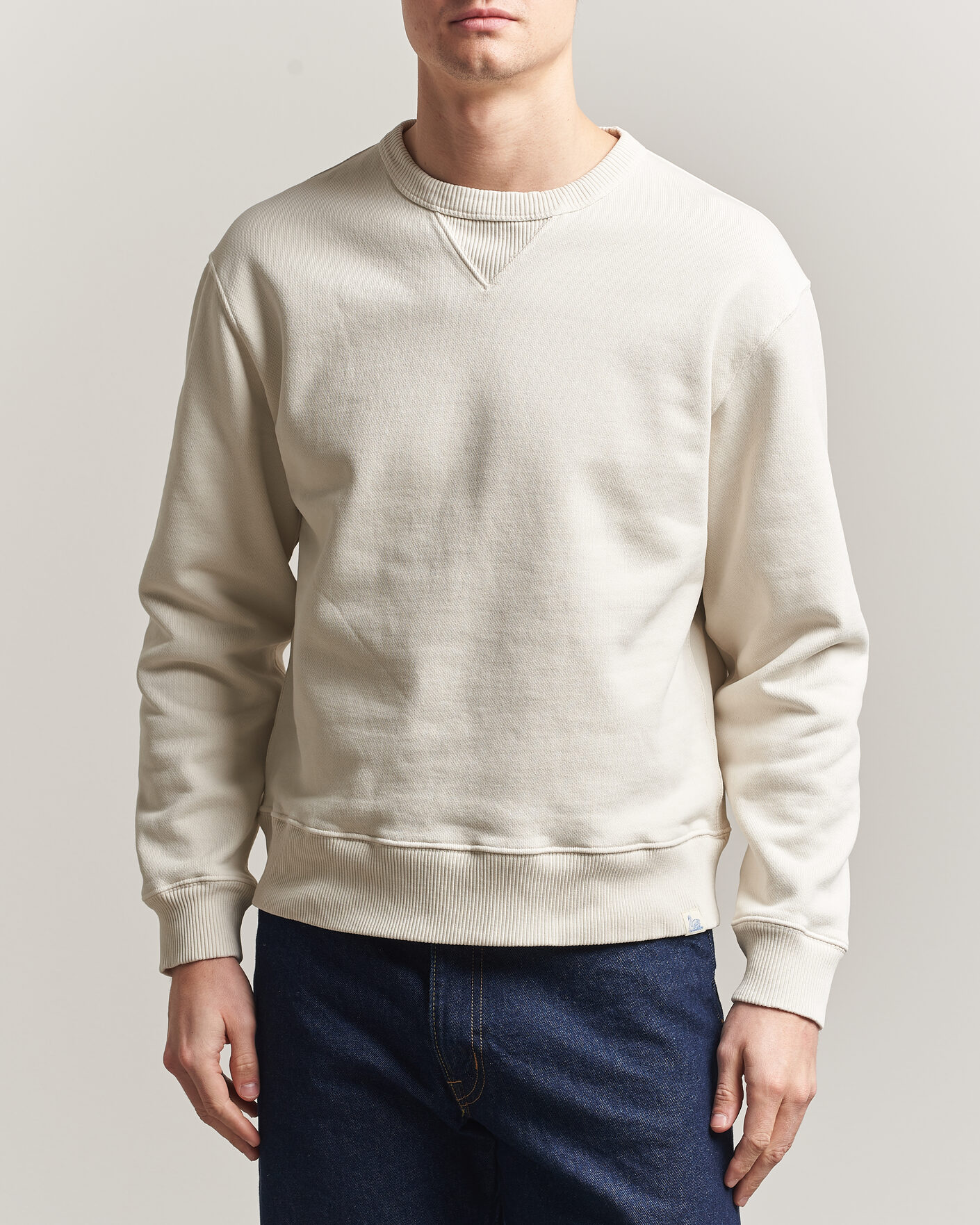 Herre | Trøjer | Merz b. Schwanen | Classic Fit Authentic Fleece Sweatshirt Nature