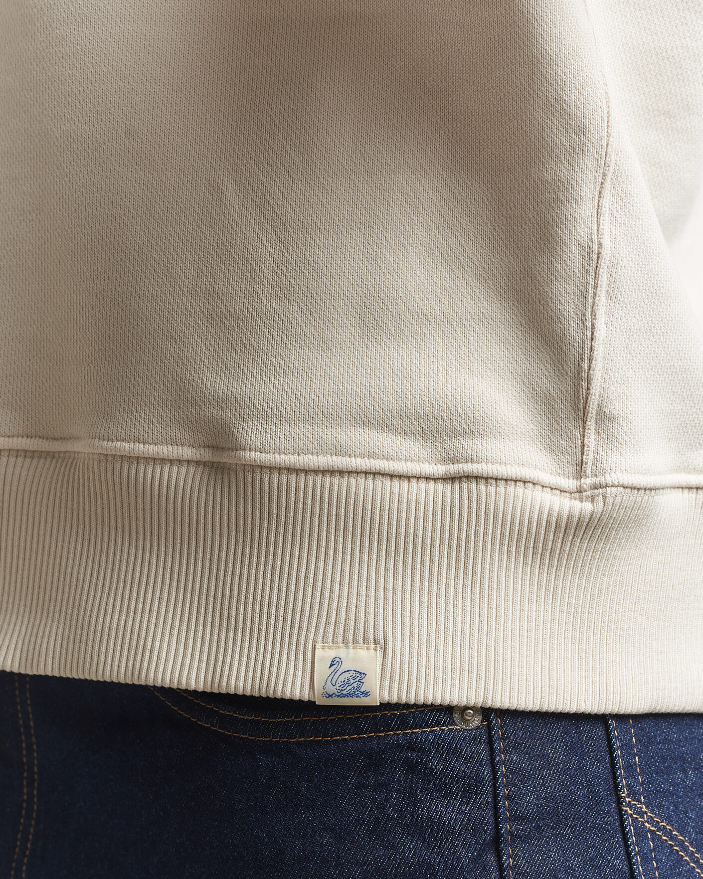 Herre | Trøjer | Merz b. Schwanen | Classic Fit Authentic Fleece Sweatshirt Nature