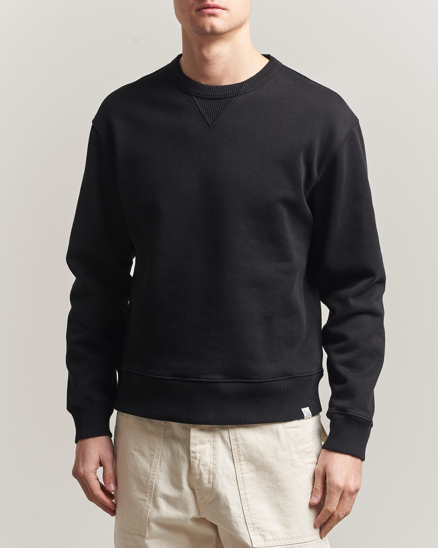 Herre | Trøjer | Merz b. Schwanen | Classic Fit Authentic Fleece Sweatshirt Black