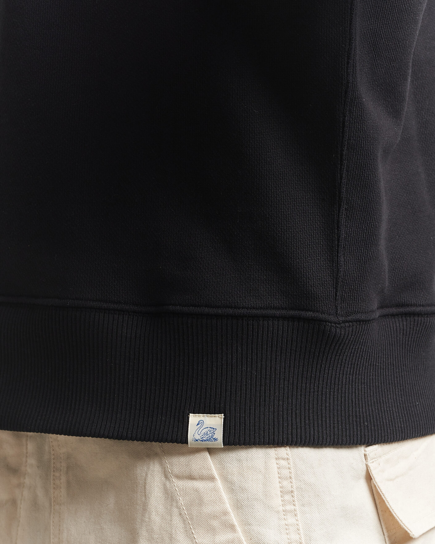 Herre | Trøjer | Merz b. Schwanen | Classic Fit Authentic Fleece Sweatshirt Black