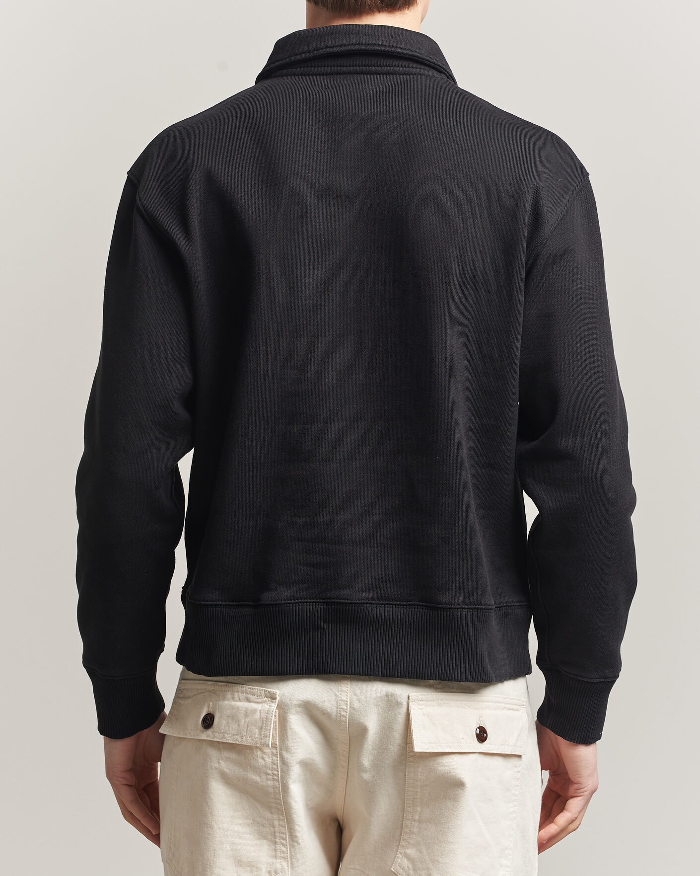 Herre | Trøjer | Merz b. Schwanen | Classic Fit Authentic Fleece Half Zip Black