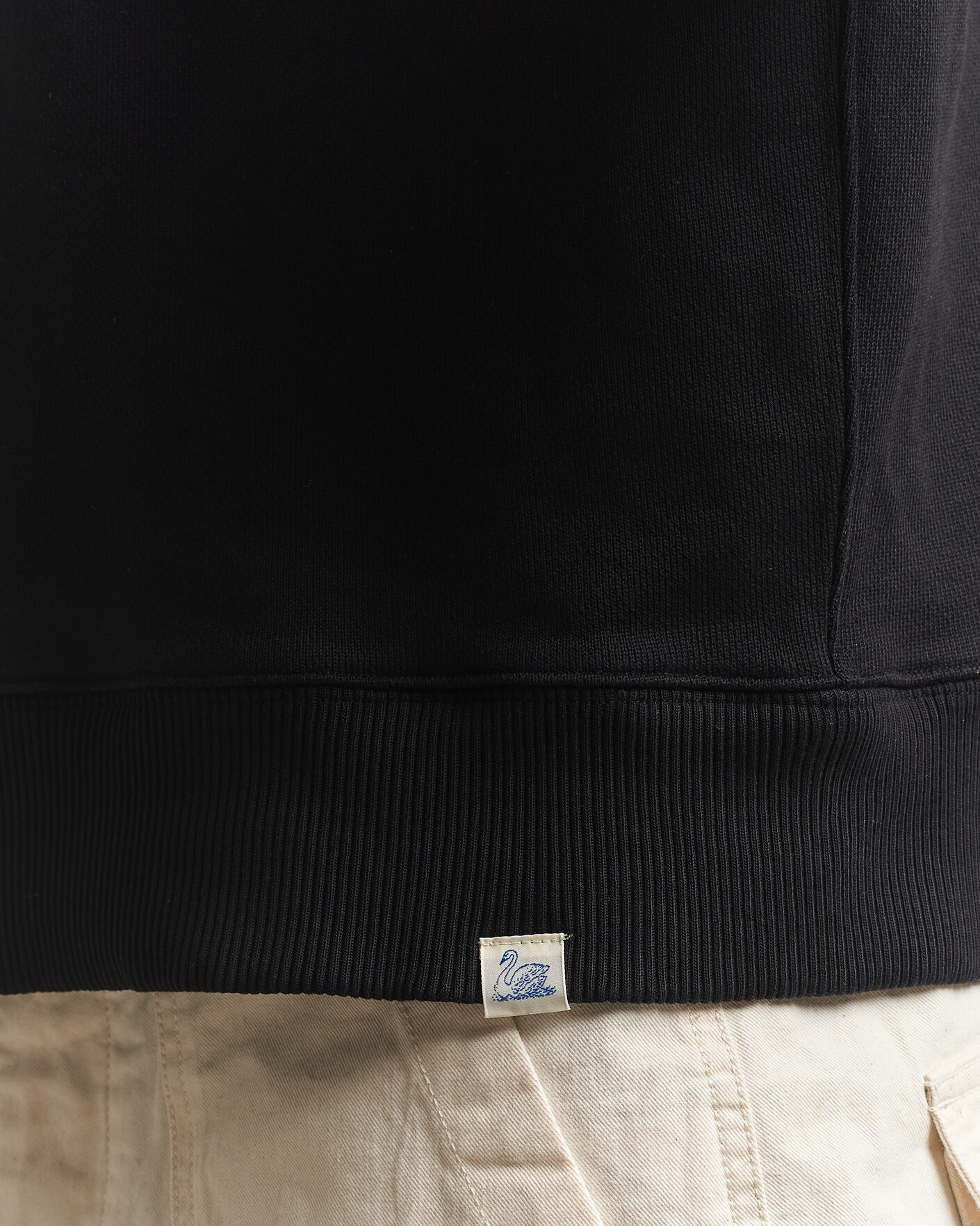 Herre | Trøjer | Merz b. Schwanen | Classic Fit Authentic Fleece Half Zip Black