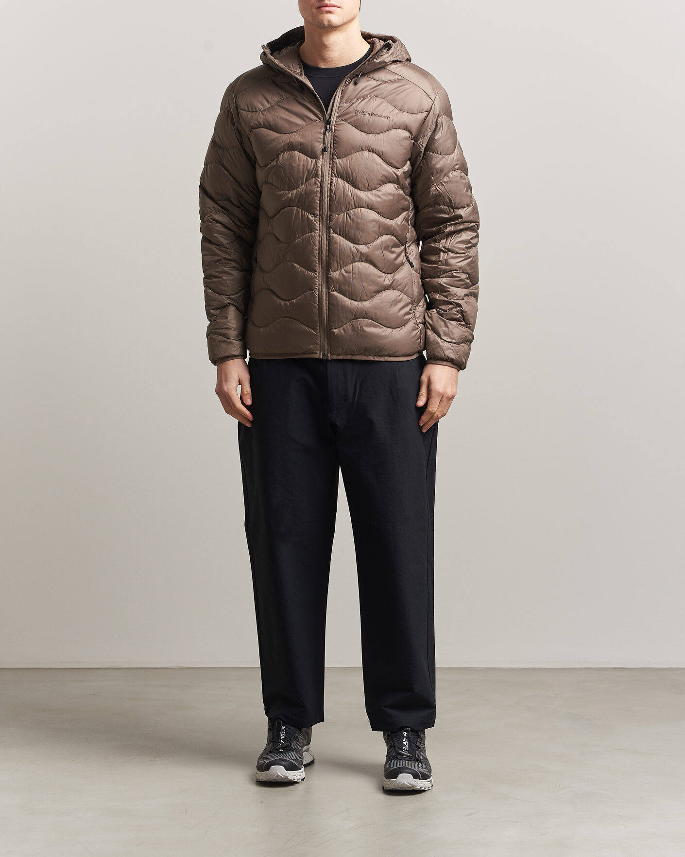Herre | Jakker | Peak Performance | Helium Down Hooded Jacket Terrian Tan