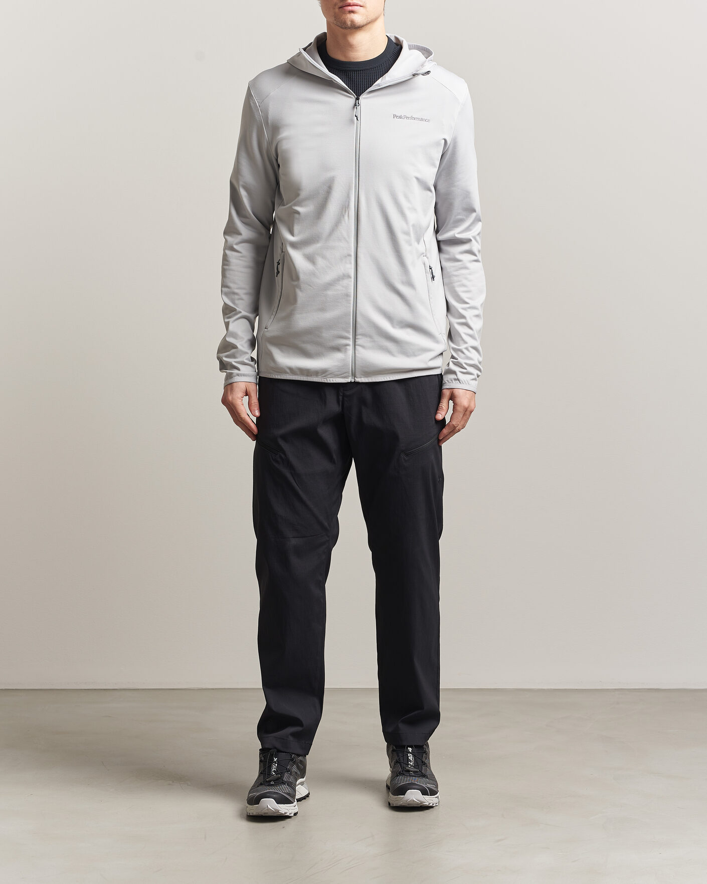 Herre | Trøjer | Peak Performance | Light Hooded Full Zip Summit Smoke