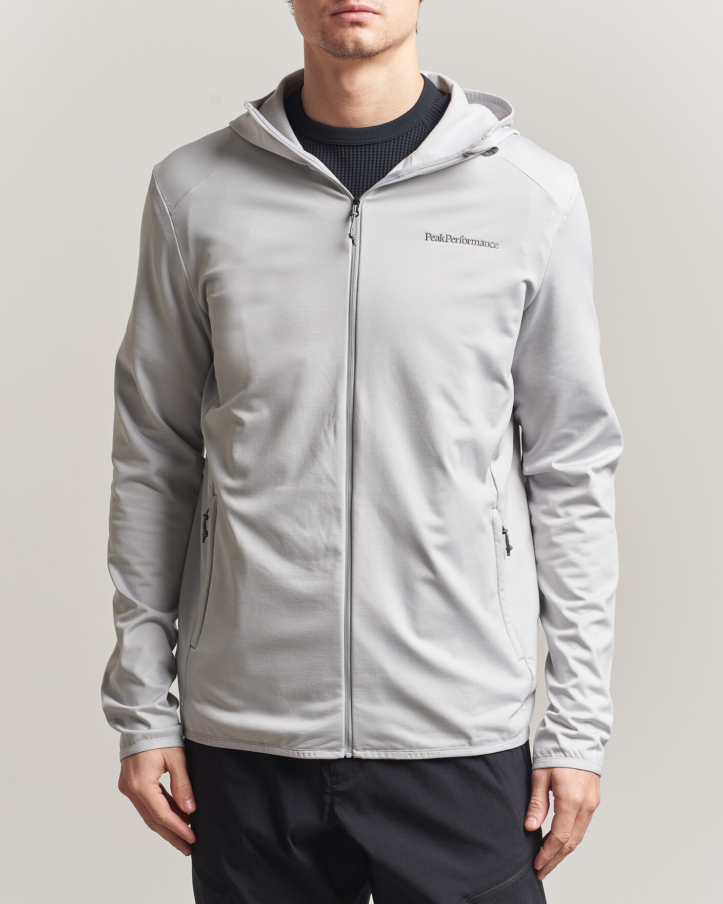 Herre | Trøjer | Peak Performance | Light Hooded Full Zip Summit Smoke
