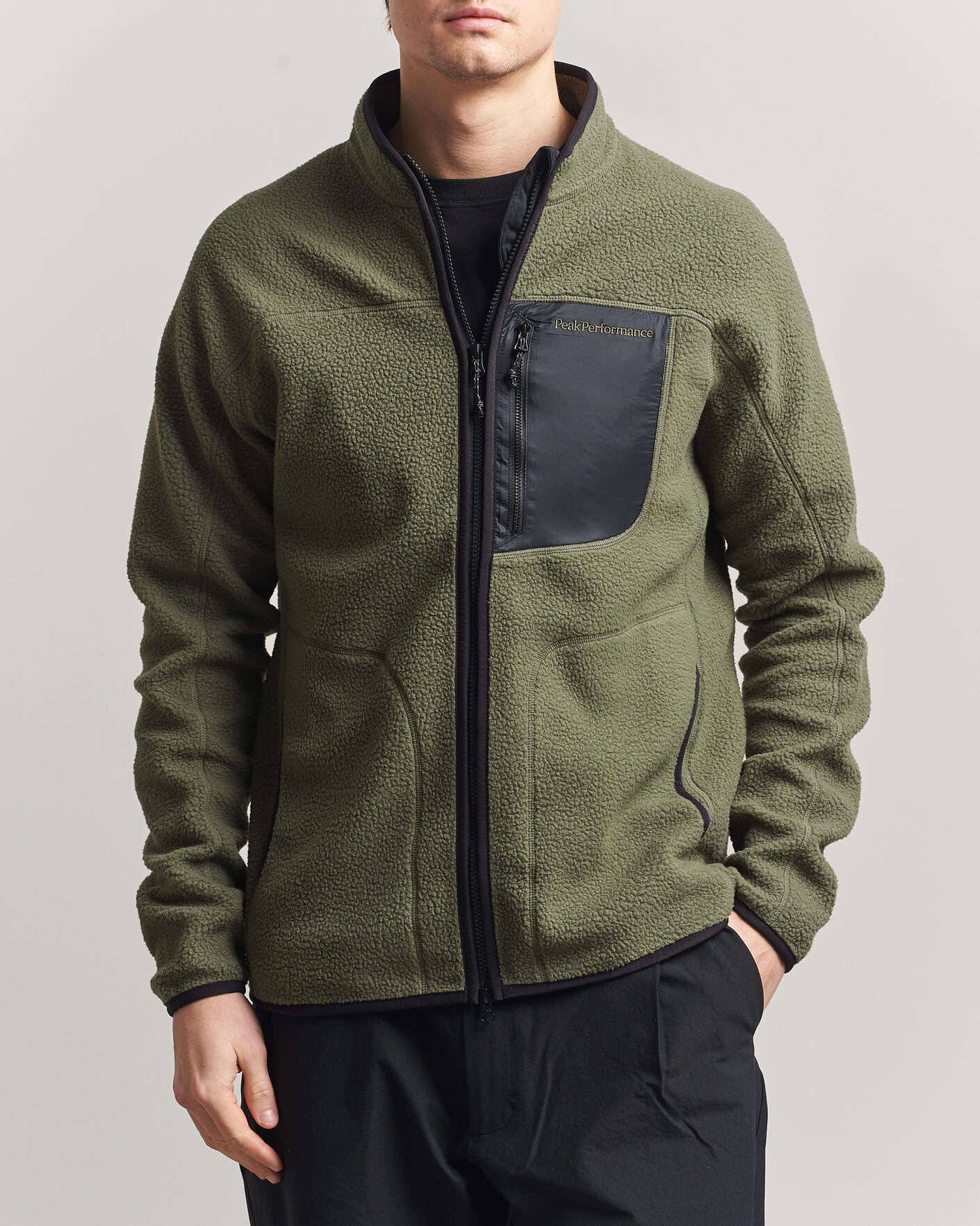 Herre | Trøjer | Peak Performance | Nature Rush Pile Full Zip Pine Needle