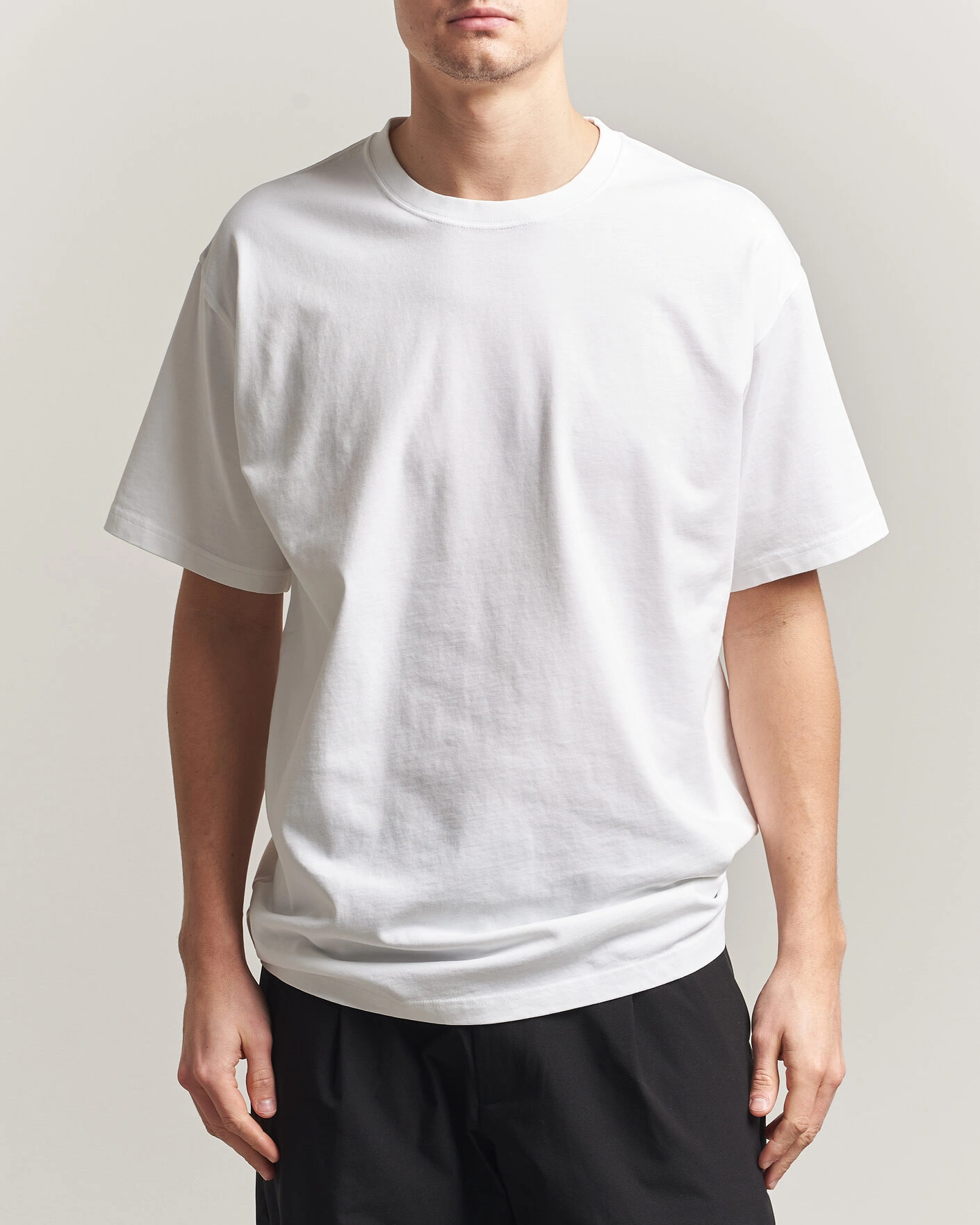 Herre | T-Shirts | Peak Performance | Heavy Cotton T-Shirt White