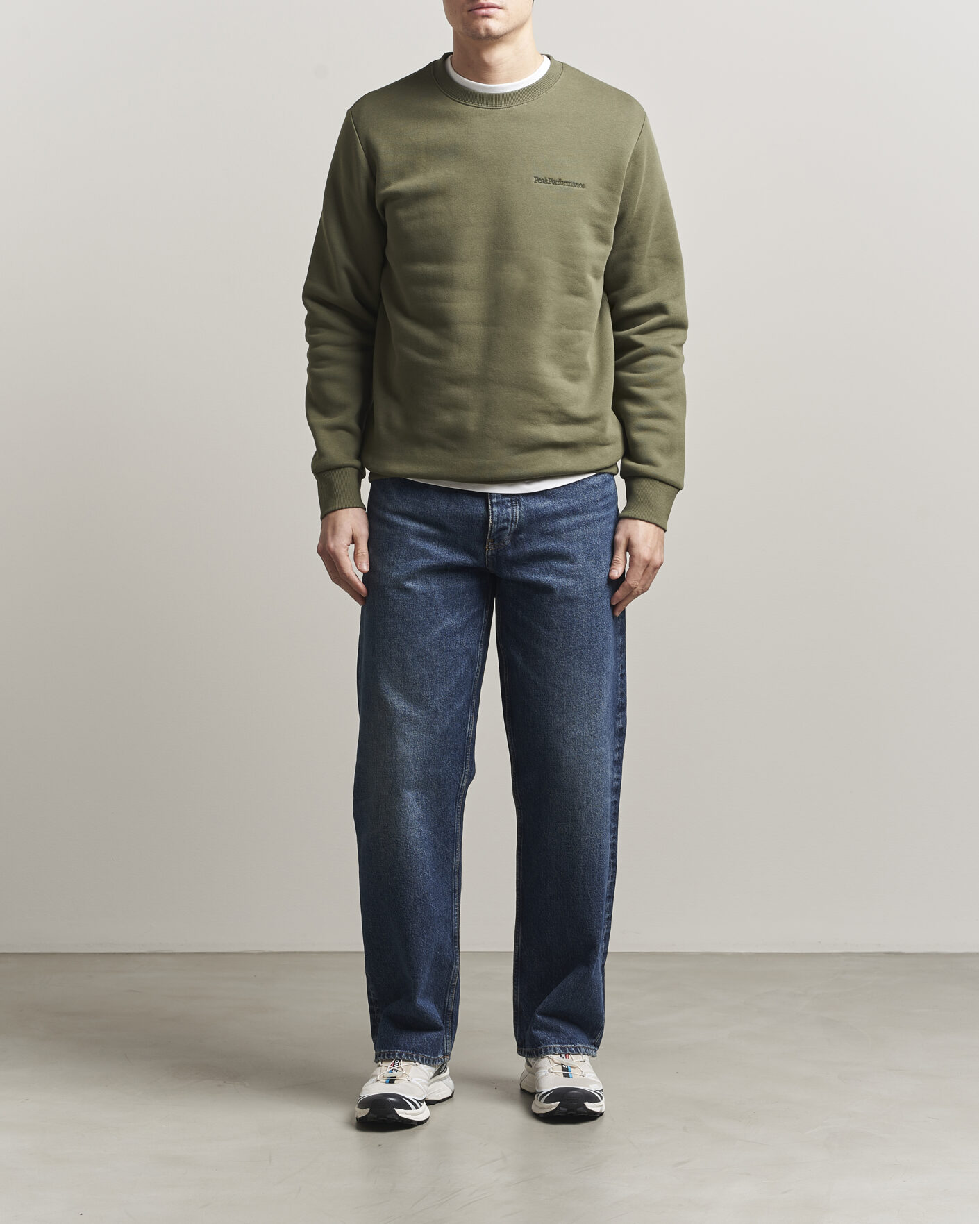 Herre | Trøjer | Peak Performance | Original Crew Neck Sweatshirt Pine Needle