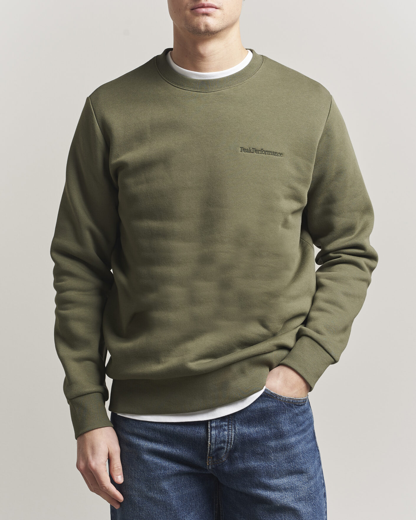 Herre | Trøjer | Peak Performance | Original Crew Neck Sweatshirt Pine Needle