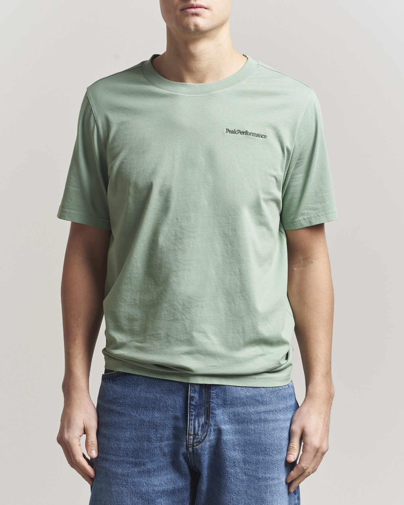 Herre | T-Shirts | Peak Performance | Original Crew Neck T-Shirt Green Valley