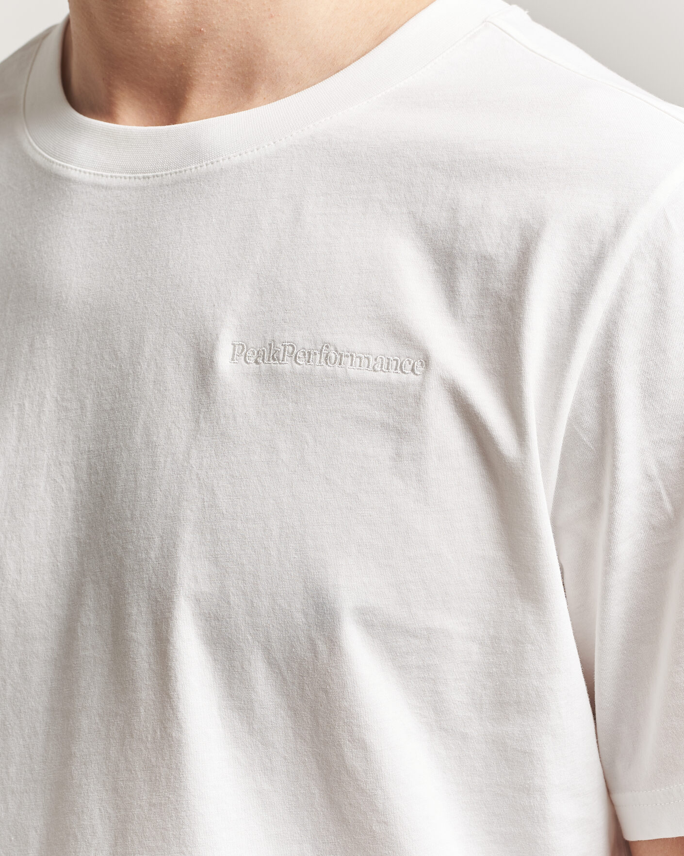 Herre | T-Shirts | Peak Performance | Original Crew Neck T-Shirt Off White