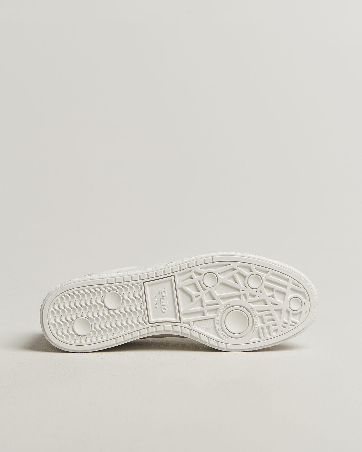 Herre | Sneakers | Polo Ralph Lauren | Bedford Leather/Suede Sneakers Bianco