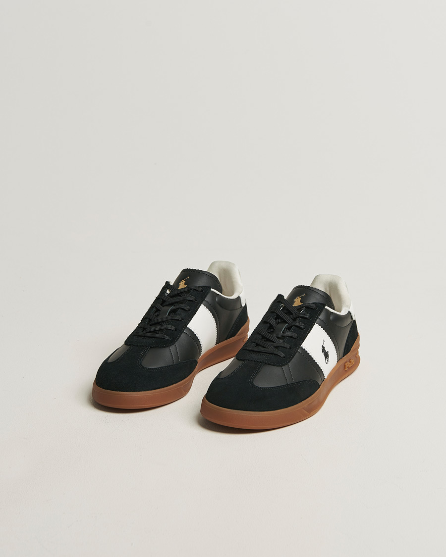 Herre | Sneakers | Polo Ralph Lauren | Aera Leather/Suede Sneakers Black/White