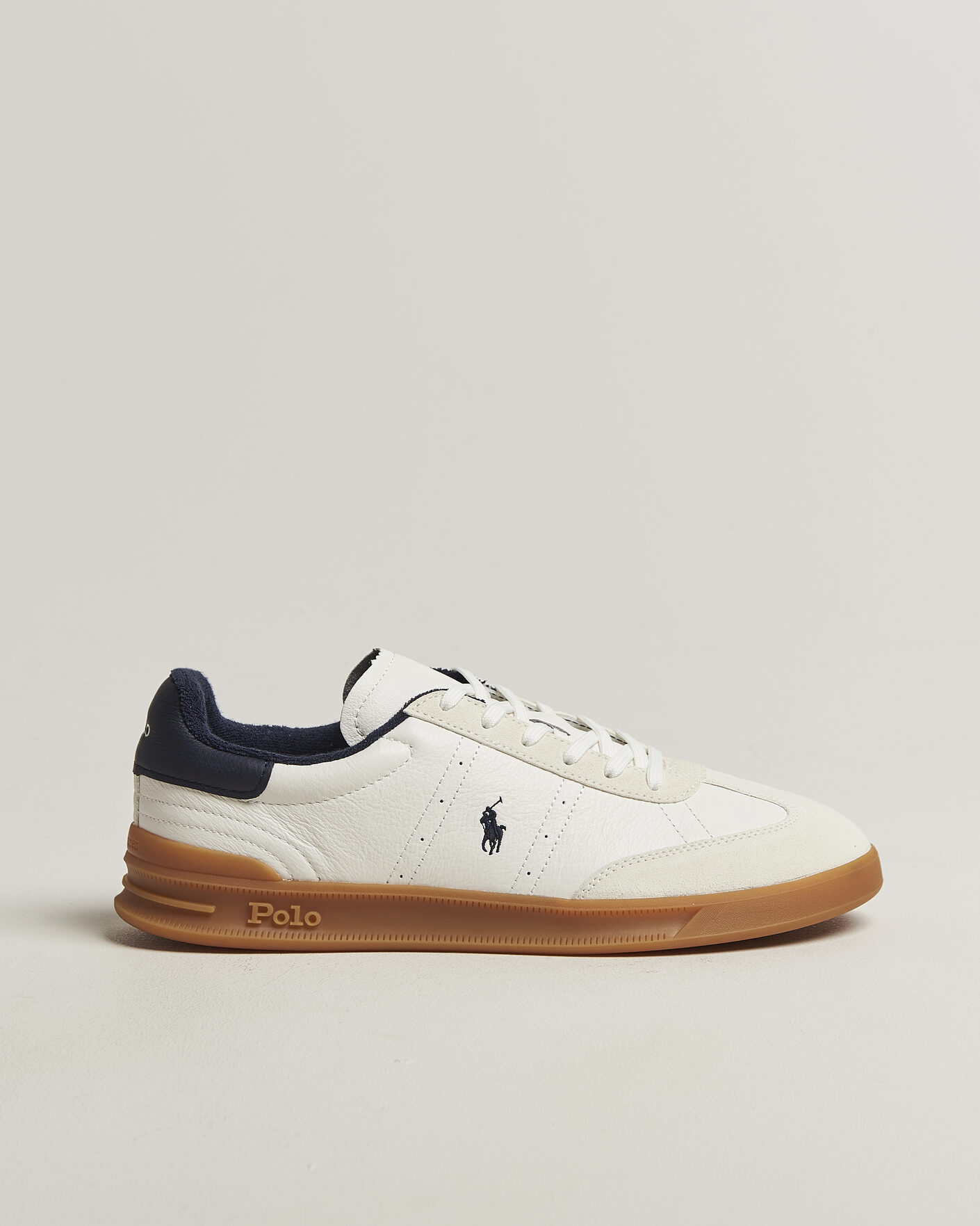 Herre | Sneakers | Polo Ralph Lauren | Aera Leather Sneakers Deckwash White/Navy