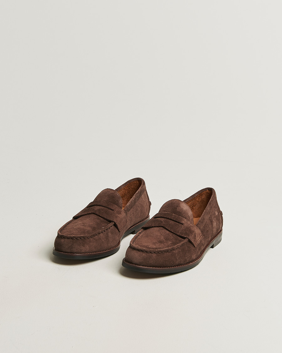 Herre | Loafers | Polo Ralph Lauren | Alston Suede Penny Loafers Dark Brown