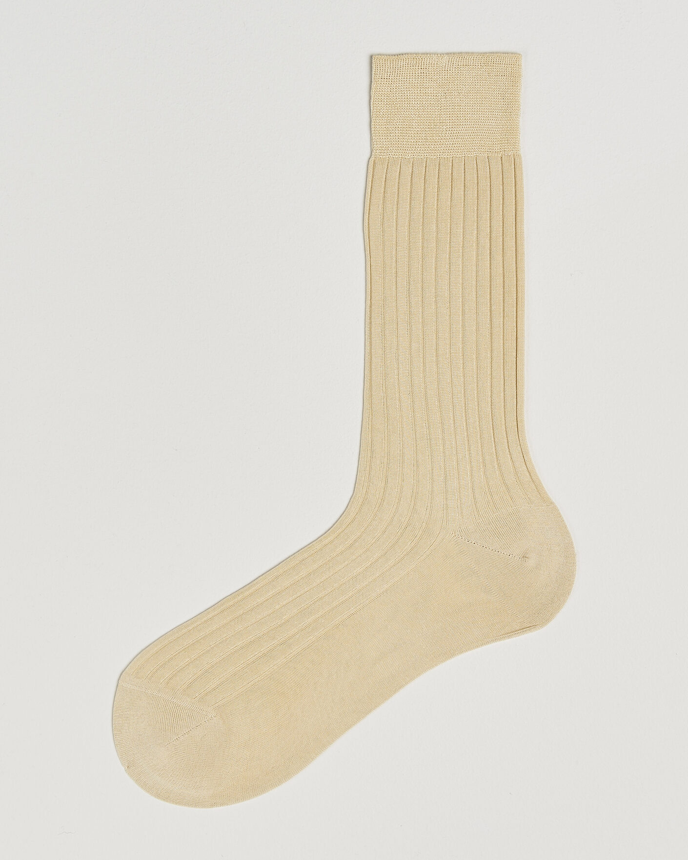 Herre | Undertøj | Bresciani | Cotton Ribbed Short Socks Beige