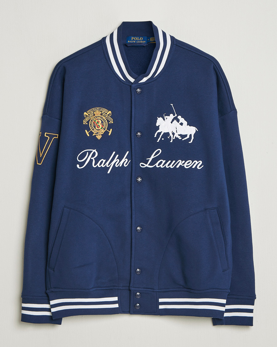 Herre | Trøjer | Polo Ralph Lauren | Magic Fleece Bomber Jacket Newport Navy