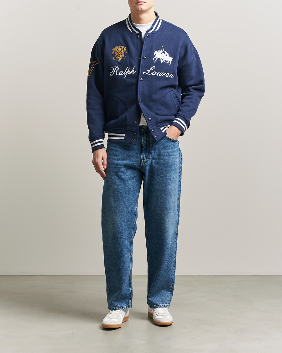Herre | Trøjer | Polo Ralph Lauren | Magic Fleece Bomber Jacket Newport Navy