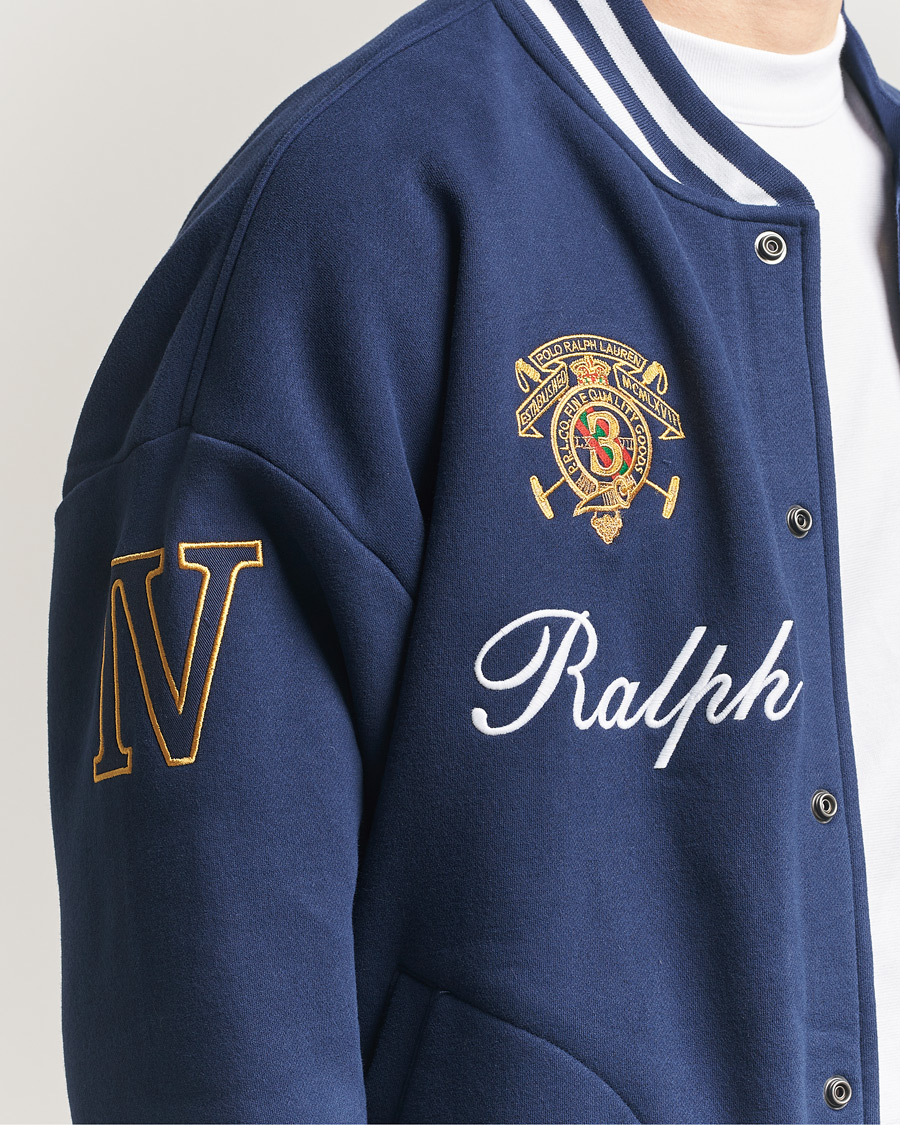 Herre | Trøjer | Polo Ralph Lauren | Magic Fleece Bomber Jacket Newport Navy