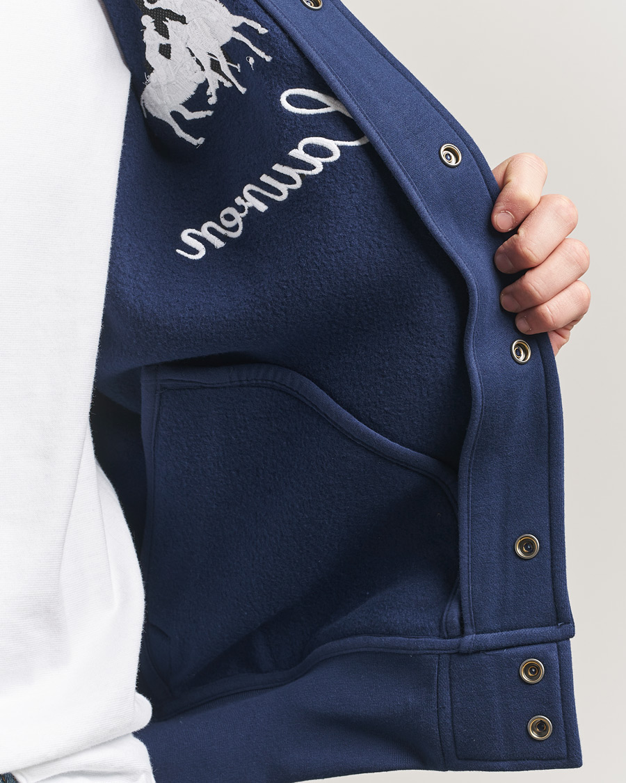 Herre | Trøjer | Polo Ralph Lauren | Magic Fleece Bomber Jacket Newport Navy