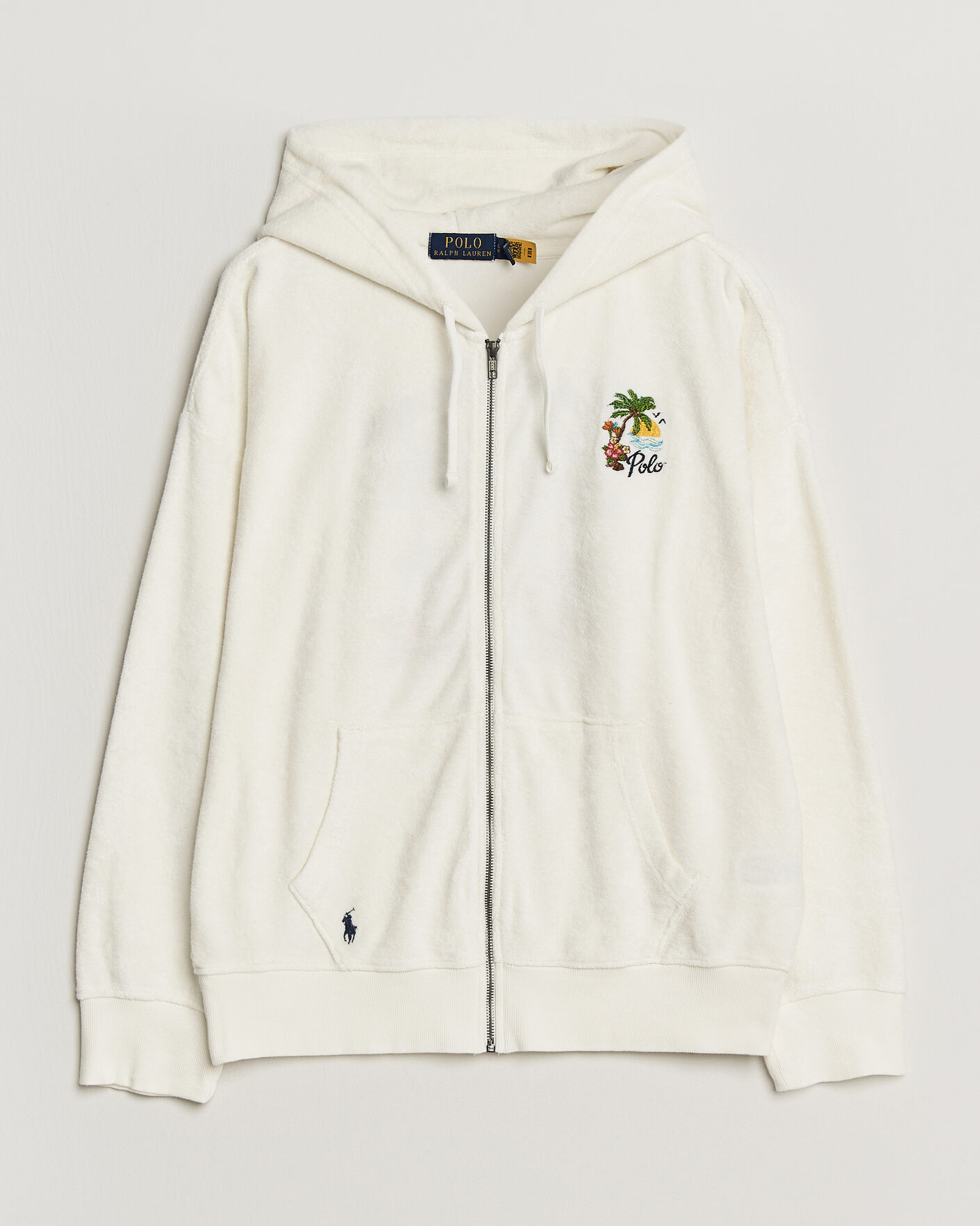 Herre | Trøjer | Polo Ralph Lauren | Cotton Terry Printed Full-Zip Hoodie Nevis