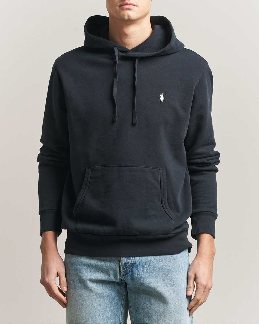 Herre | Trøjer | Polo Ralph Lauren | Loopback Terry Hoodie Polo Black