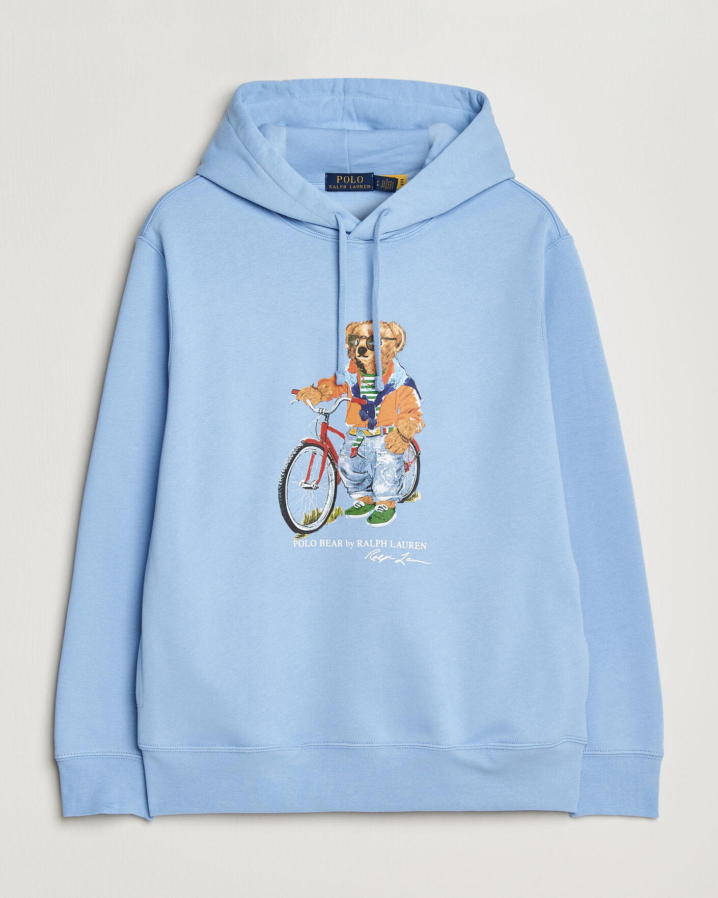 Herre | Trøjer | Polo Ralph Lauren | Fleece Bear Hoodie Austin Blue
