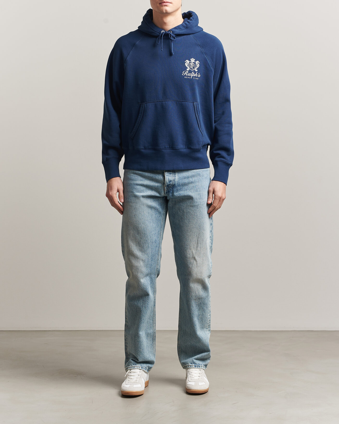 Herre | Trøjer | Polo Ralph Lauren | Fleece Hoodie Dark Cobalt