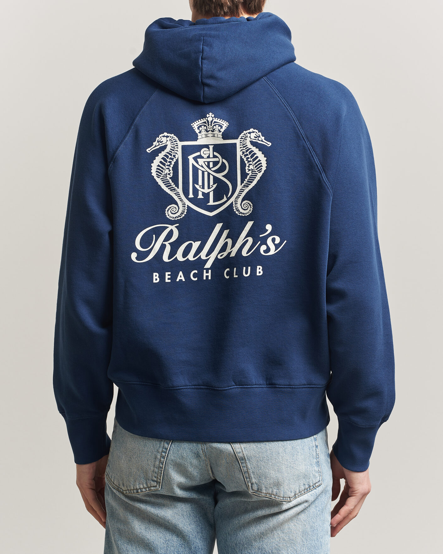 Herre | Trøjer | Polo Ralph Lauren | Fleece Hoodie Dark Cobalt