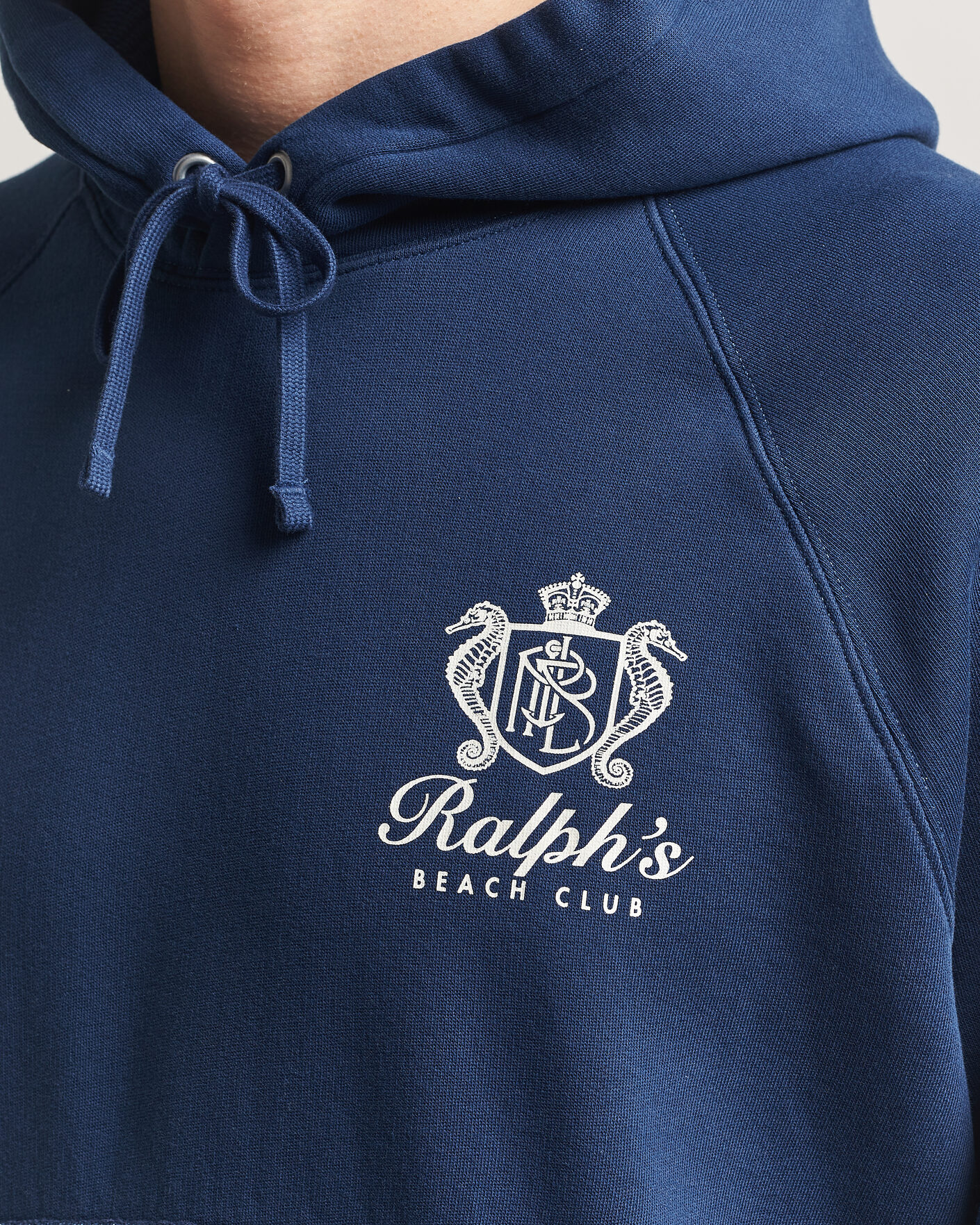 Herre | Trøjer | Polo Ralph Lauren | Fleece Hoodie Dark Cobalt