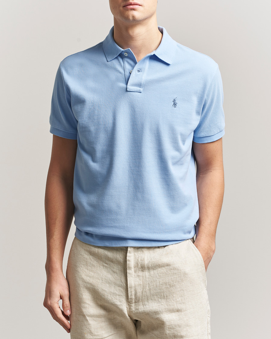 Herre | Polotrøjer | Polo Ralph Lauren | Custom Slim Fit Polo Austin Blue