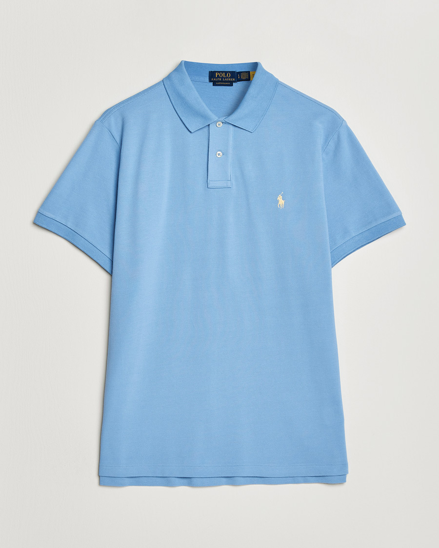 Herre | Polotrøjer | Polo Ralph Lauren | Custom Slim Fit Polo Bristol Blue