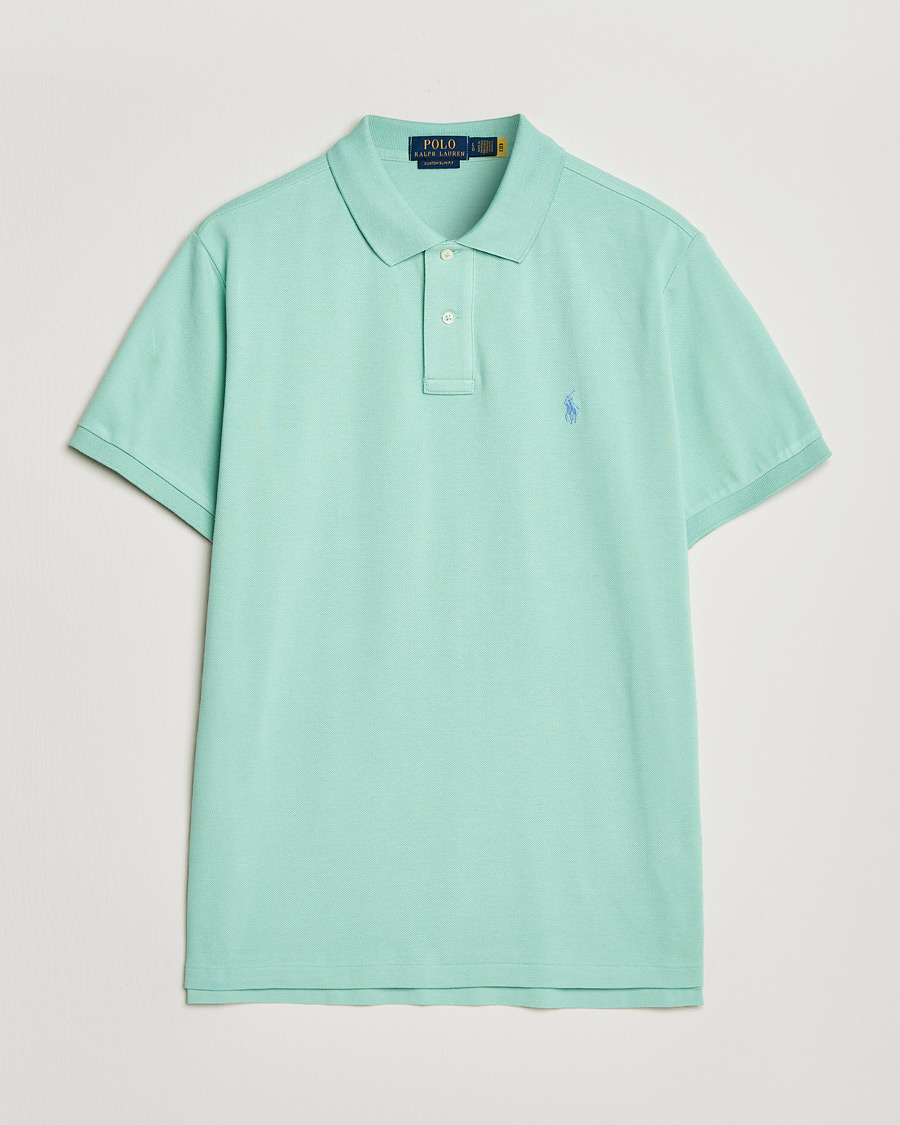 Herre | Polotrøjer | Polo Ralph Lauren | Custom Slim Fit Polo Celadon