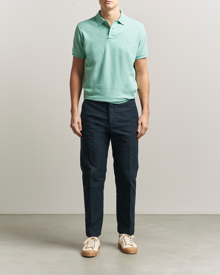 Herre | Polotrøjer | Polo Ralph Lauren | Custom Slim Fit Polo Celadon