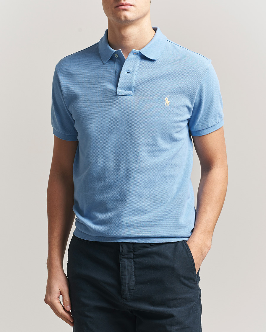 Herre | Polotrøjer | Polo Ralph Lauren | Slim Fit Polo Bristol Blue