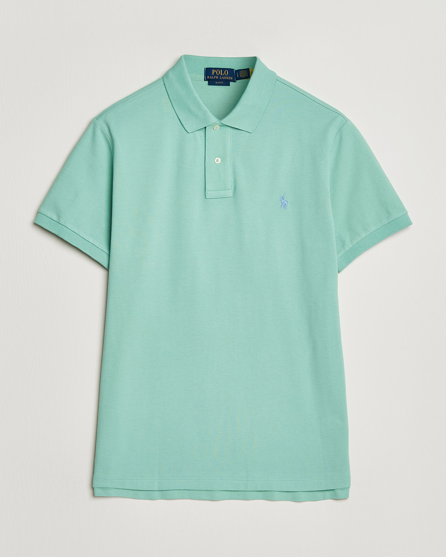 Herre | Polotrøjer | Polo Ralph Lauren | Slim Fit Polo Celadon